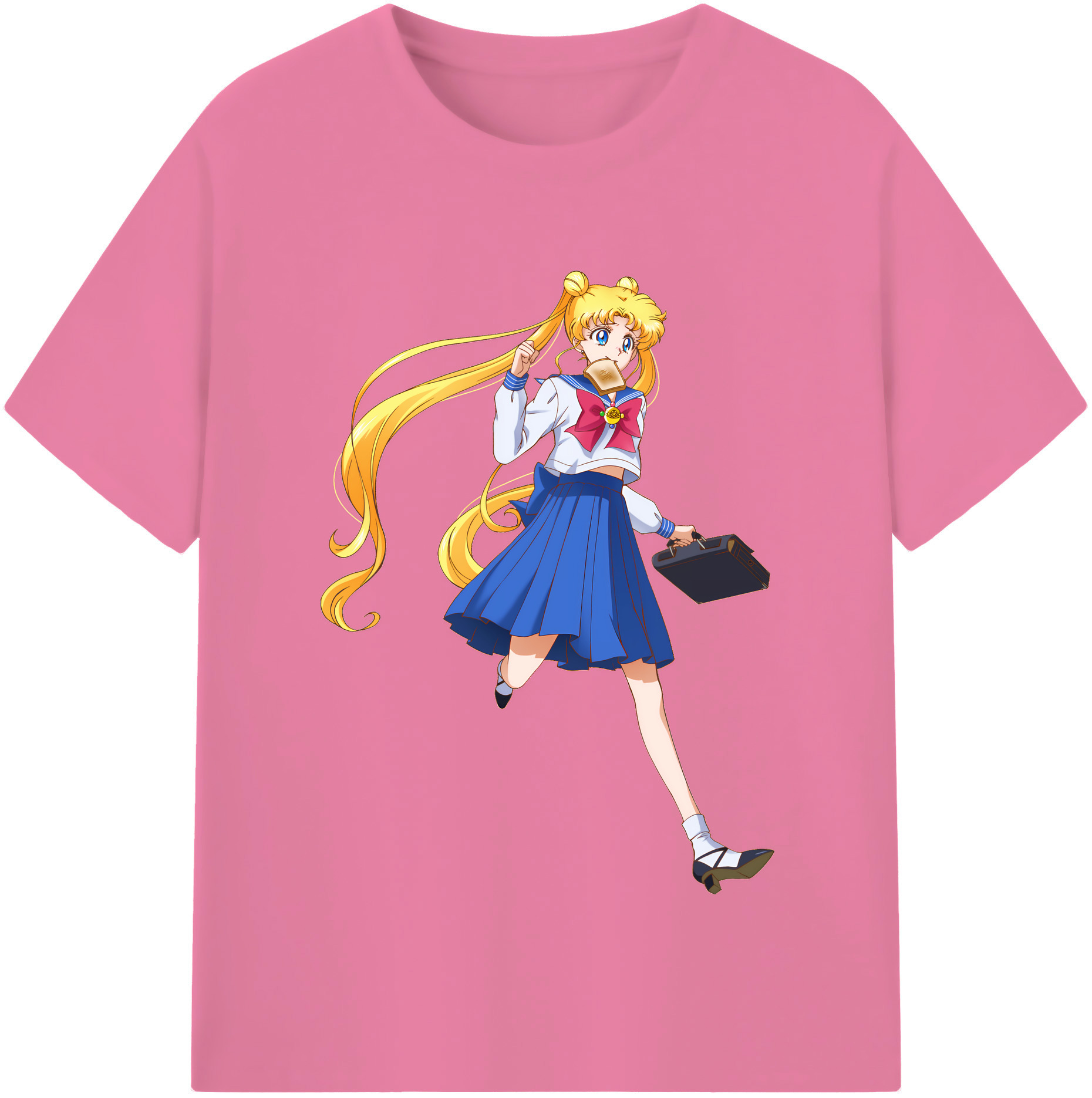 （画像用） 美少女戦士セーラームーン 愛野 美奈子 あいの みなこ Sailor Moon Aino Minako 綿100％半袖Tシャツ（フロントプリント）
